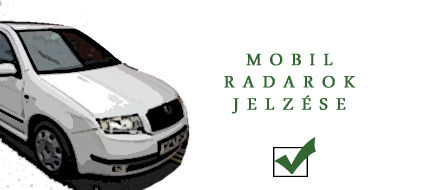mobil radar jelzése
